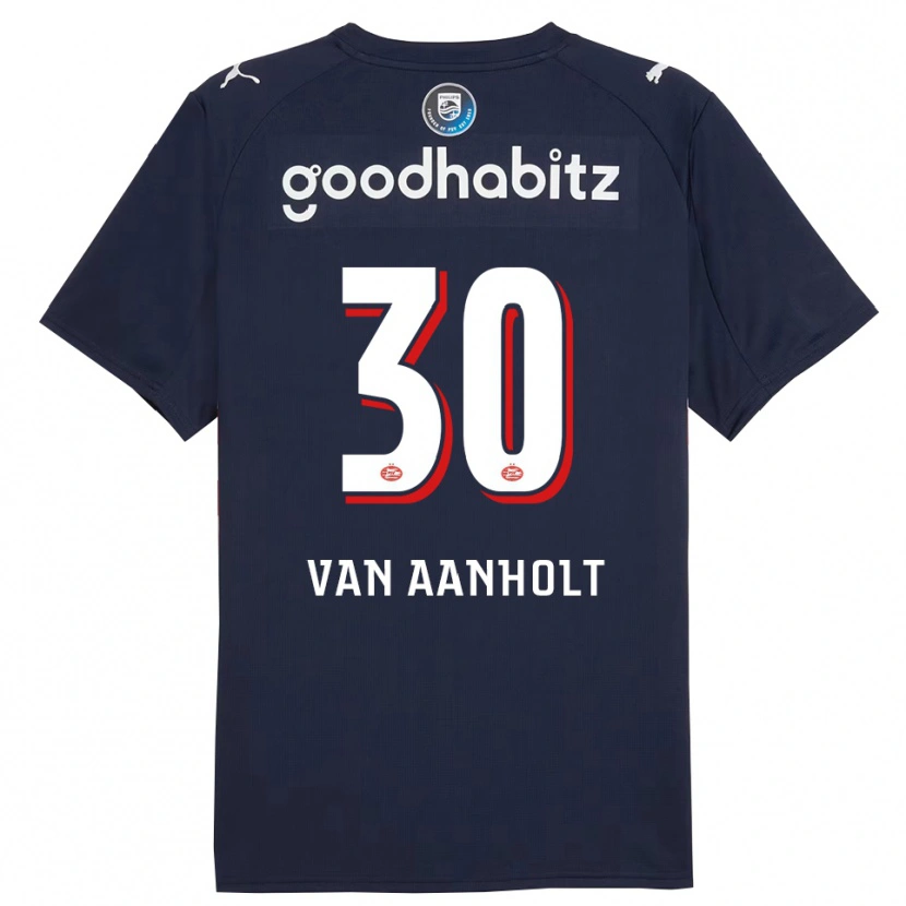 Danxen Herren Patrick Van Aanholt #30 Marine Weiß Auswärtstrikot Trikot 2025/26 T-Shirt Schweiz