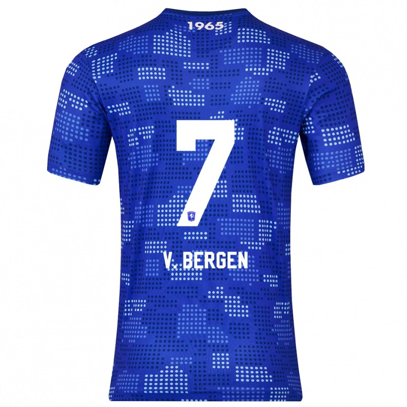 Danxen Herren Mitchell Van Bergen #7 Blau Himmelblau Auswärtstrikot Trikot 2025/26 T-Shirt Schweiz