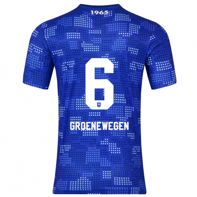 Danxen Herren Lynn Groenewegen #6 Blau Himmelblau Auswärtstrikot Trikot 2025/26 T-Shirt Schweiz
