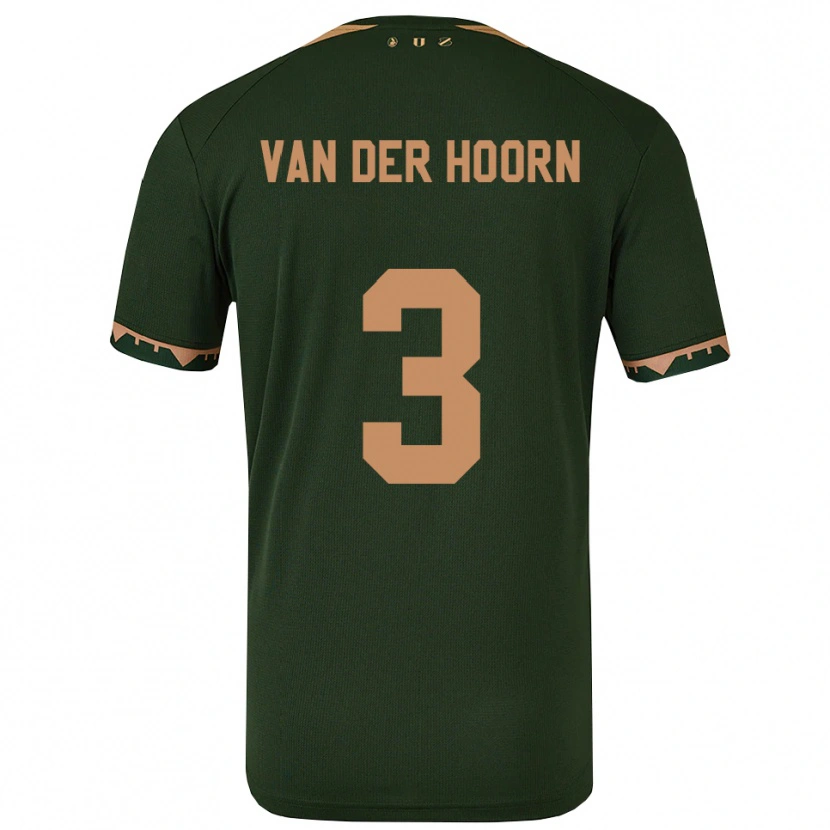 Danxen Herren Mike Van Der Hoorn #3 Grün Gold Auswärtstrikot Trikot 2025/26 T-Shirt Schweiz