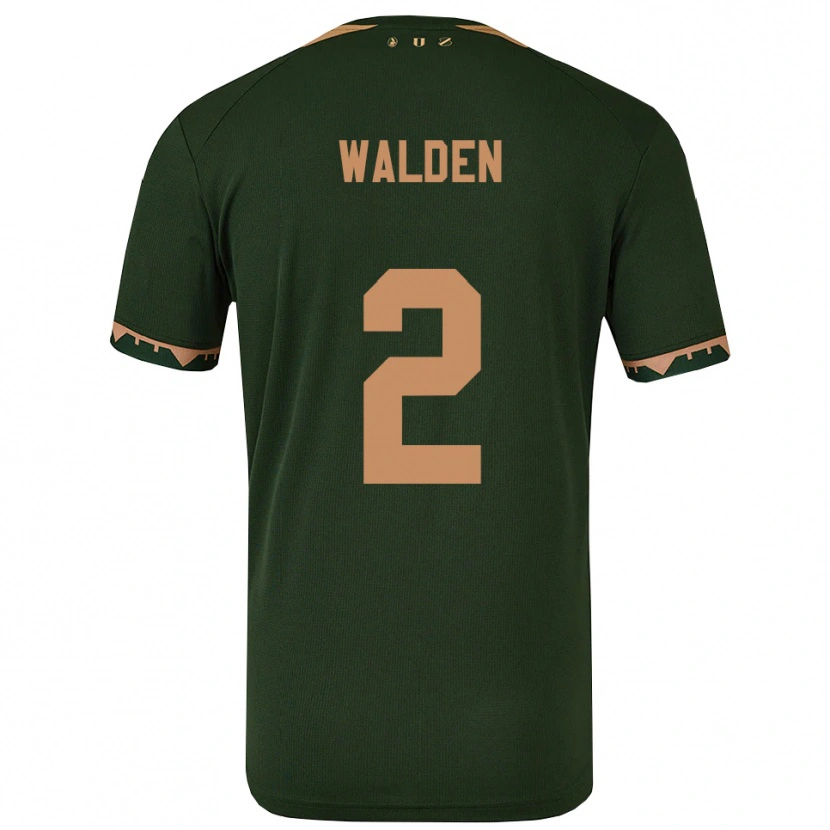 Danxen Herren Jaden Walden #2 Grün Gold Auswärtstrikot Trikot 2025/26 T-Shirt Schweiz