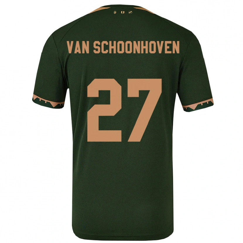 Danxen Herren Nurija Van Schoonhoven #27 Grün Gold Auswärtstrikot Trikot 2025/26 T-Shirt Schweiz