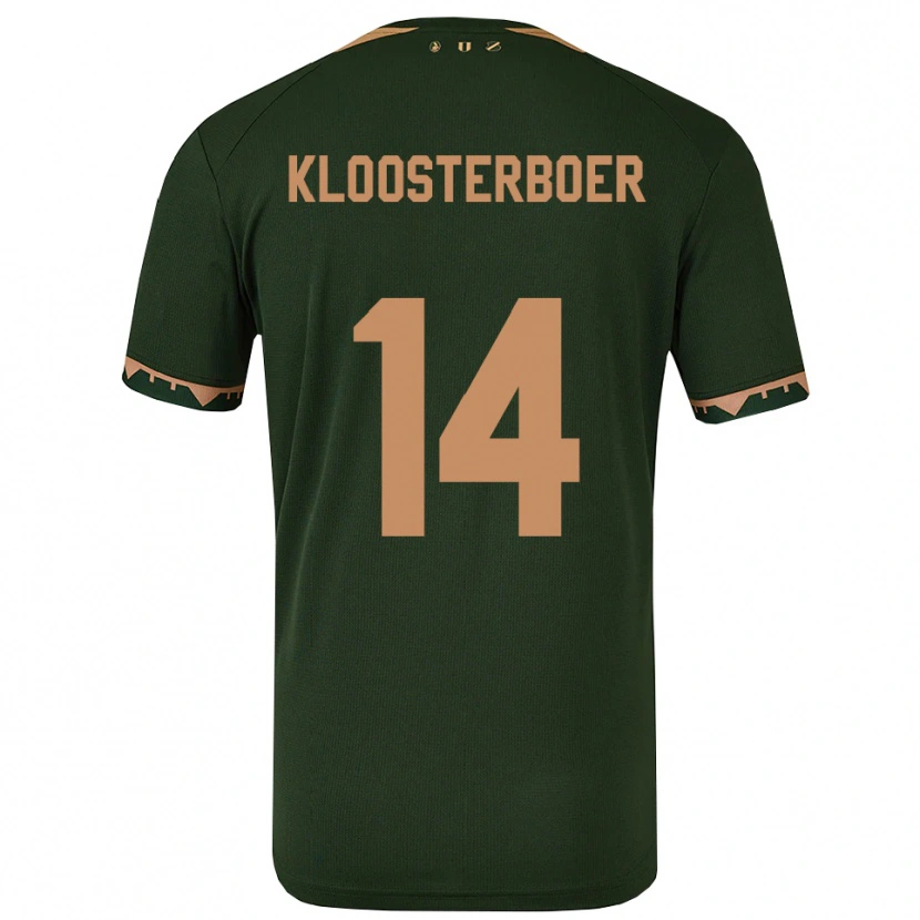 Danxen Herren Per Kloosterboer #14 Grün Gold Auswärtstrikot Trikot 2025/26 T-Shirt Schweiz