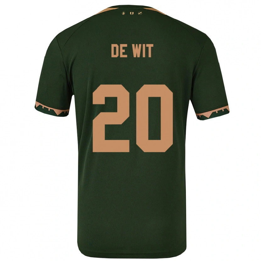 Danxen Herren Dani De Wit #20 Grün Gold Auswärtstrikot Trikot 2025/26 T-Shirt Schweiz