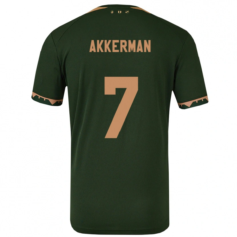 Danxen Herren Mees Akkerman #7 Grün Gold Auswärtstrikot Trikot 2025/26 T-Shirt Schweiz