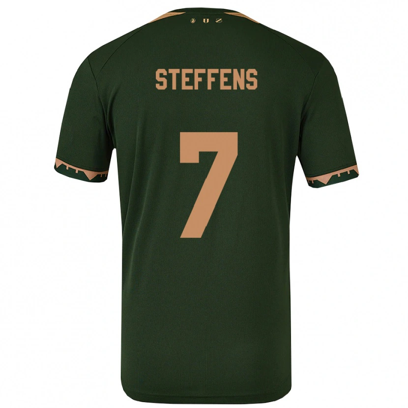 Danxen Herren Servahterio Steffens #7 Grün Gold Auswärtstrikot Trikot 2025/26 T-Shirt Schweiz