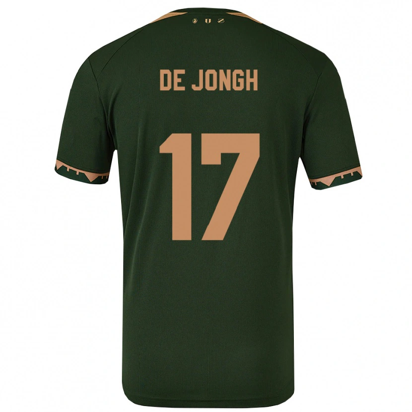 Danxen Herren Bryan De Jongh #17 Grün Gold Auswärtstrikot Trikot 2025/26 T-Shirt Schweiz