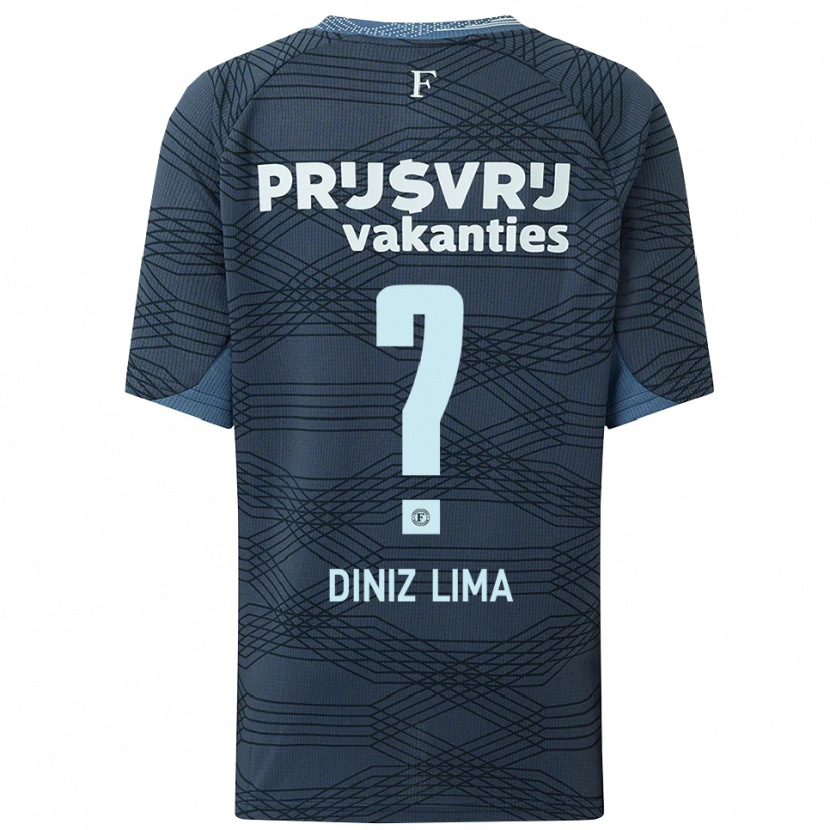 Danxen Herren Lucas Diniz Lima #0 Schwarz Grau Auswärtstrikot Trikot 2025/26 T-Shirt Schweiz