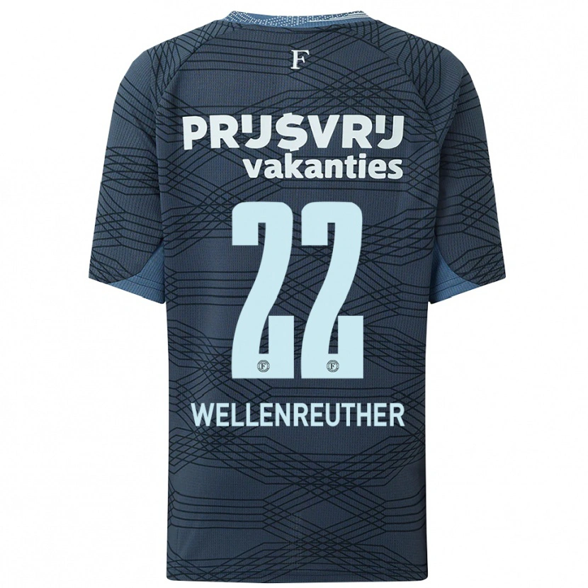 Danxen Herren Timon Wellenreuther #22 Schwarz Grau Auswärtstrikot Trikot 2025/26 T-Shirt Schweiz