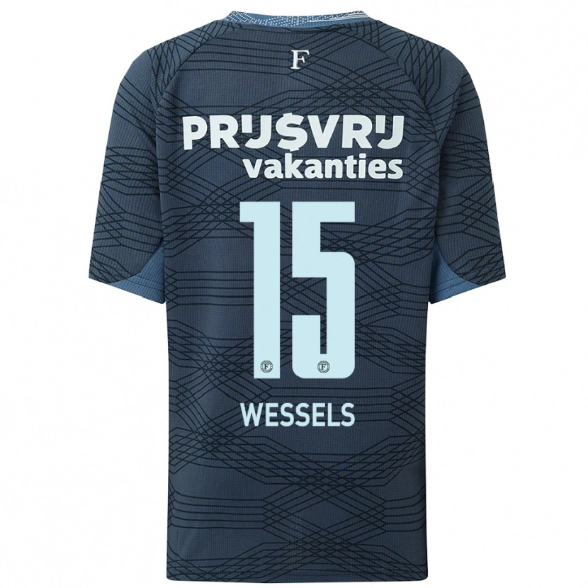Danxen Herren Tijme Wessels #15 Schwarz Grau Auswärtstrikot Trikot 2025/26 T-Shirt Schweiz