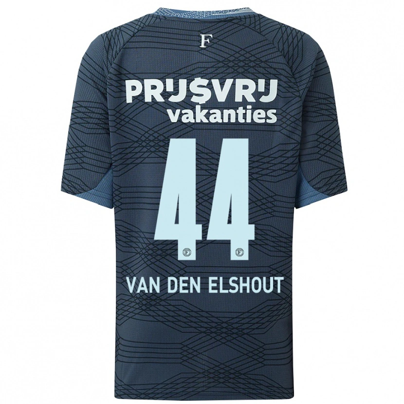 Danxen Herren Tobias Van Den Elshout #44 Schwarz Grau Auswärtstrikot Trikot 2025/26 T-Shirt Schweiz
