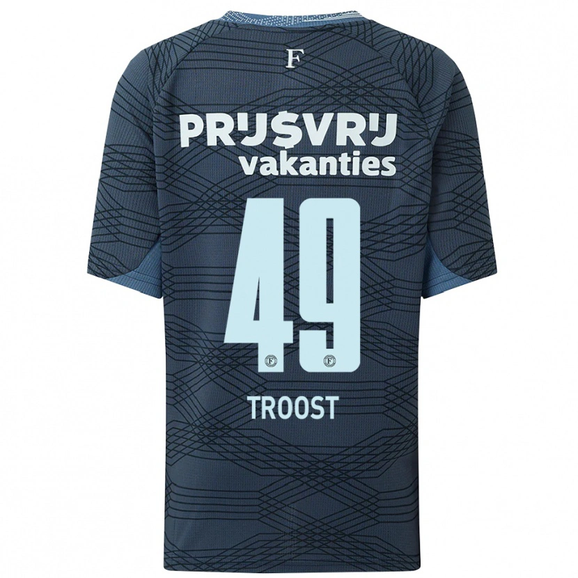 Danxen Herren Tein Troost #49 Schwarz Grau Auswärtstrikot Trikot 2025/26 T-Shirt Schweiz