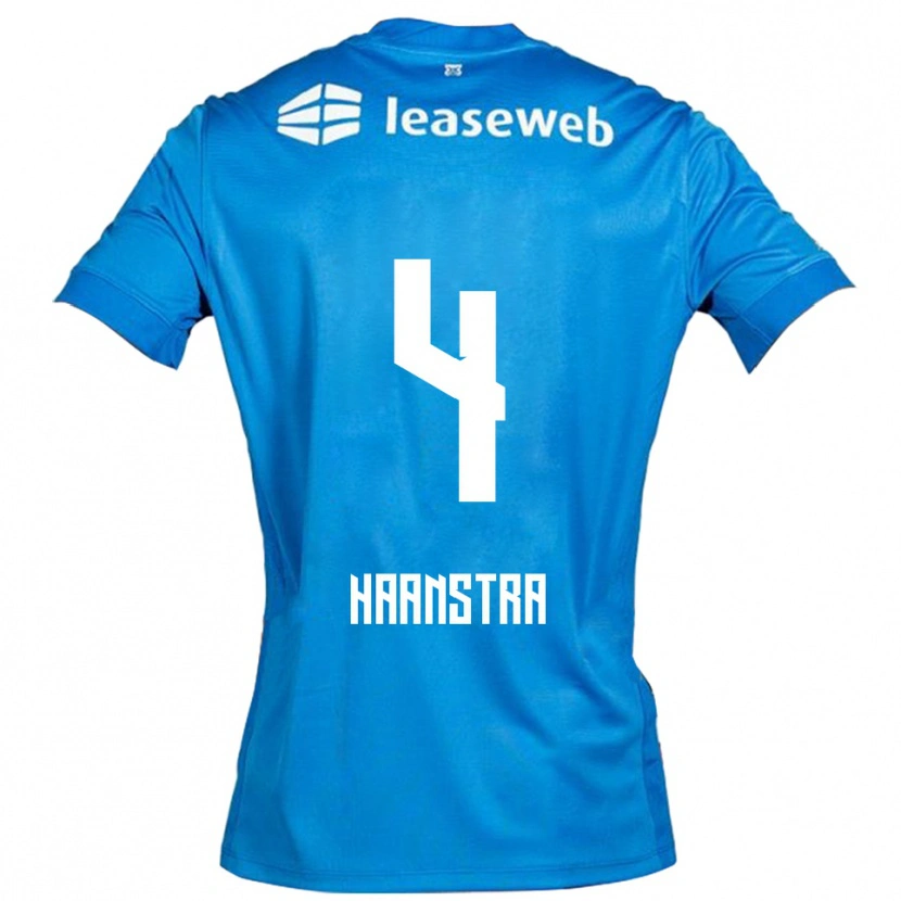 Danxen Herren Jeen Haanstra #4 Blau Weiß Auswärtstrikot Trikot 2025/26 T-Shirt Schweiz