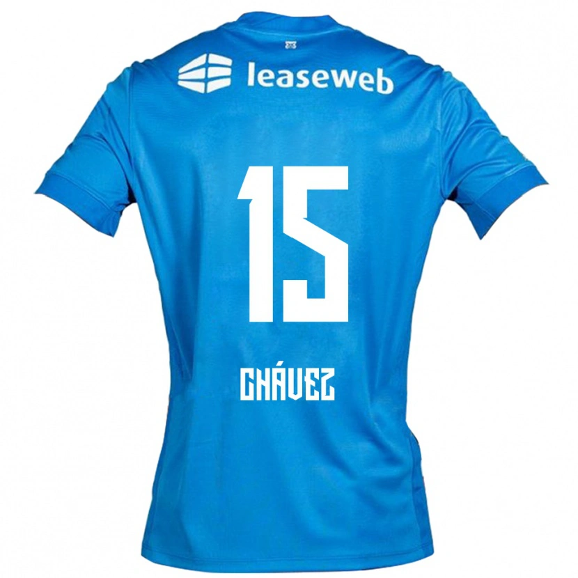 Danxen Herren Mateo Chávez #15 Blau Weiß Auswärtstrikot Trikot 2025/26 T-Shirt Schweiz