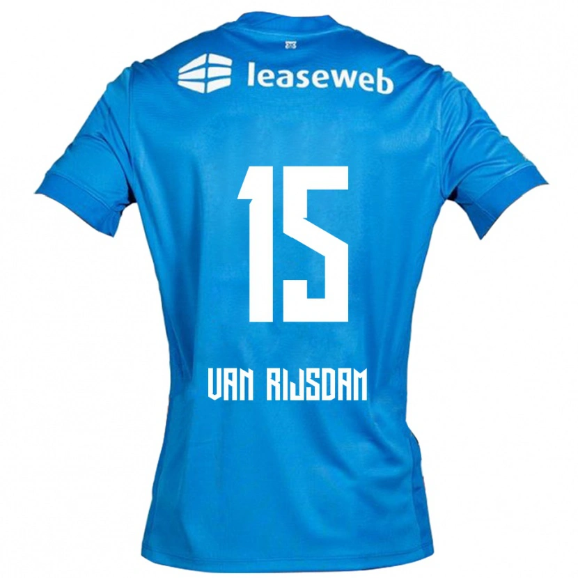 Danxen Herren Julian Van Rijsdam #15 Blau Weiß Auswärtstrikot Trikot 2025/26 T-Shirt Schweiz