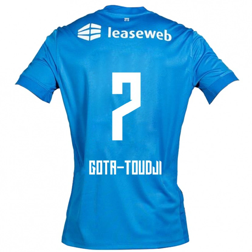 Danxen Herren Mawulom Gota-Toudji #7 Blau Weiß Auswärtstrikot Trikot 2025/26 T-Shirt Schweiz