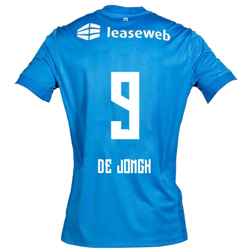Danxen Herren Iain De Jongh #9 Blau Weiß Auswärtstrikot Trikot 2025/26 T-Shirt Schweiz