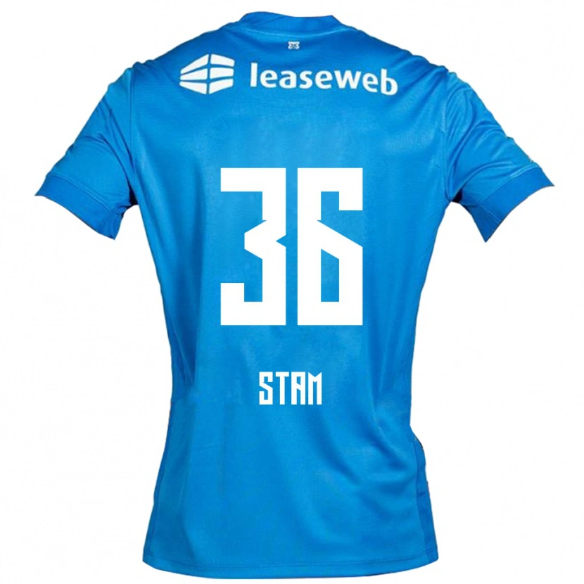 Danxen Herren Finn Stam #36 Blau Weiß Auswärtstrikot Trikot 2025/26 T-Shirt Schweiz