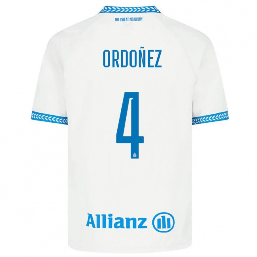 Danxen Herren Joel Ordóñez #4 Blau Weiß Auswärtstrikot Trikot 2025/26 T-Shirt Schweiz