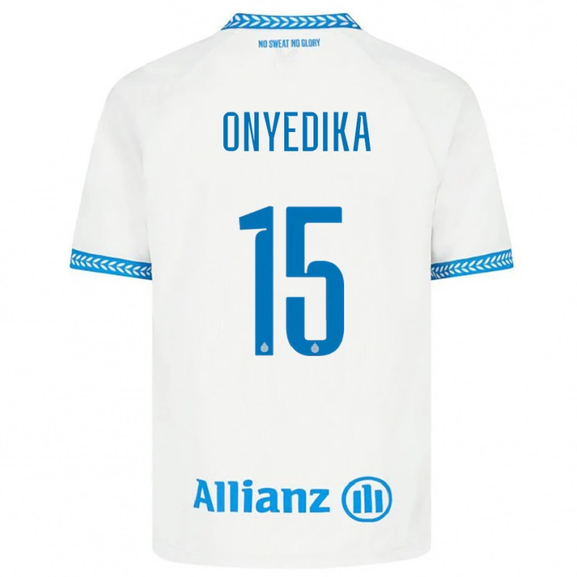 Danxen Herren Raphael Onyedika #15 Blau Weiß Auswärtstrikot Trikot 2025/26 T-Shirt Schweiz