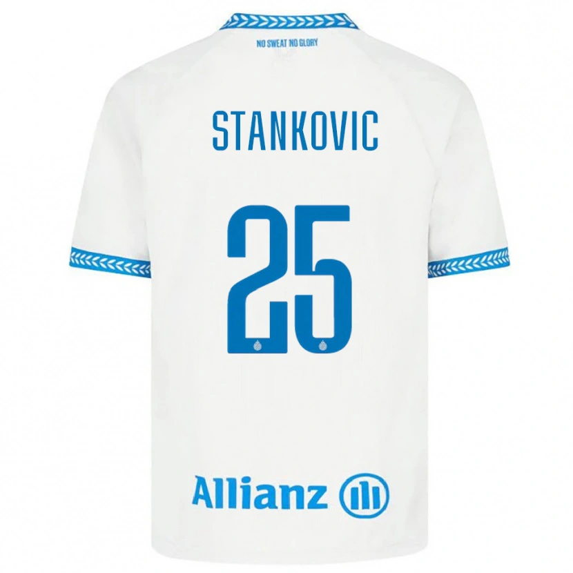 Danxen Herren Aleksandar Stanković #25 Blau Weiß Auswärtstrikot Trikot 2025/26 T-Shirt Schweiz