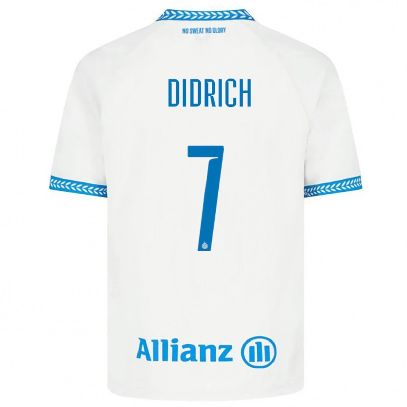 Danxen Herren Brian Didrich #7 Blau Weiß Auswärtstrikot Trikot 2025/26 T-Shirt Schweiz