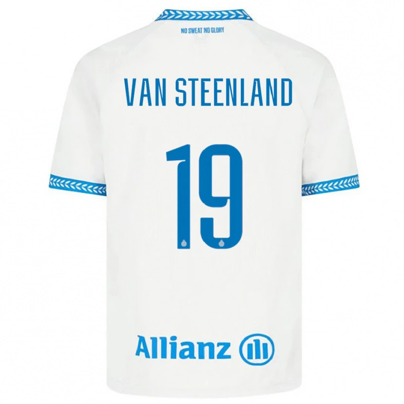 Danxen Herren Gilles Van Steenland #19 Blau Weiß Auswärtstrikot Trikot 2025/26 T-Shirt Schweiz
