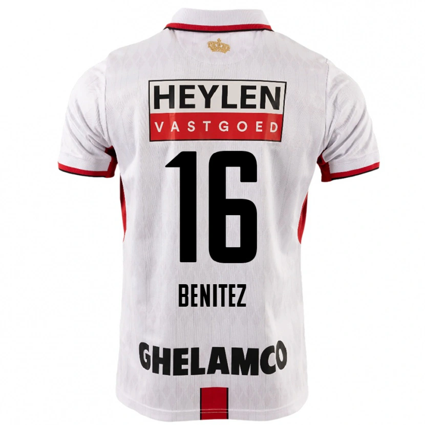 Danxen Herren Mauricio Benítez #16 Weiß Rot Auswärtstrikot Trikot 2025/26 T-Shirt Schweiz