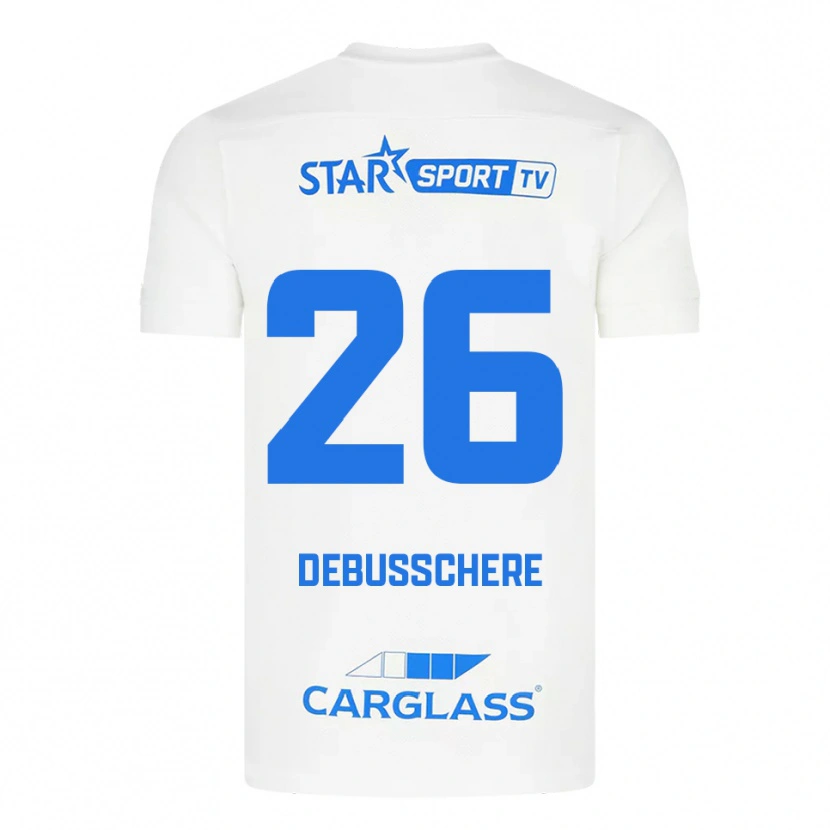 Danxen Herren Vic Debusschere #26 Weiß Blau Auswärtstrikot Trikot 2025/26 T-Shirt Schweiz