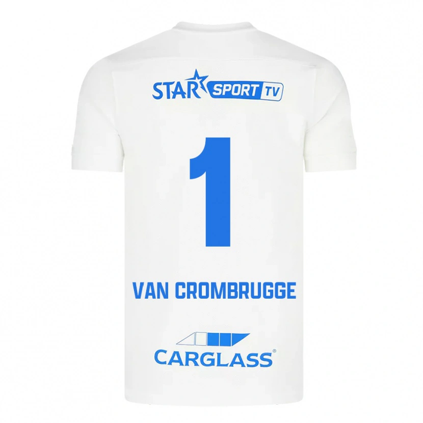 Danxen Herren Hendrik Van Crombrugge #1 Weiß Blau Auswärtstrikot Trikot 2025/26 T-Shirt Schweiz