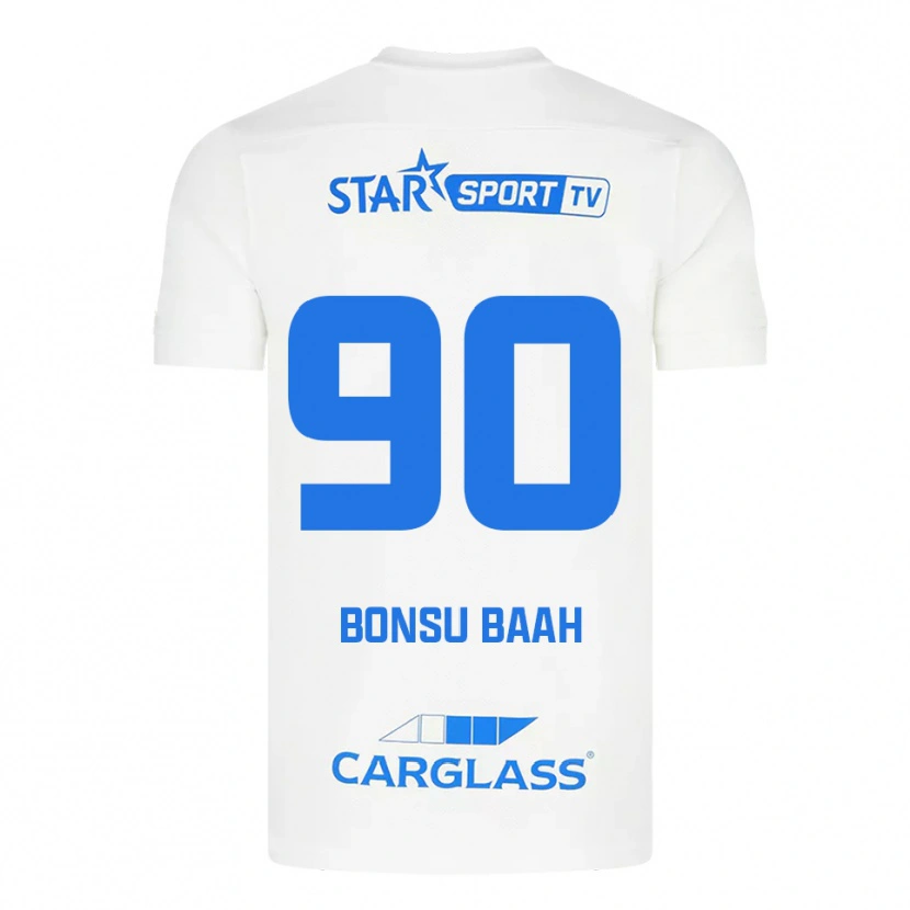 Danxen Herren Christopher Bonsu Baah #90 Weiß Blau Auswärtstrikot Trikot 2025/26 T-Shirt Schweiz