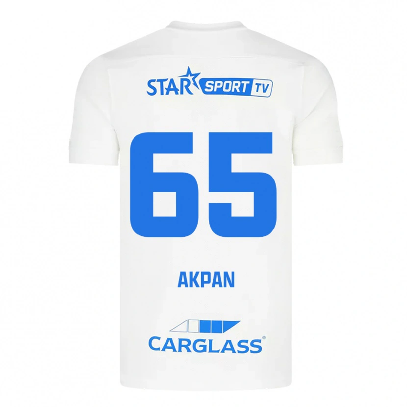 Danxen Herren Christian Akpan #65 Weiß Blau Auswärtstrikot Trikot 2025/26 T-Shirt Schweiz