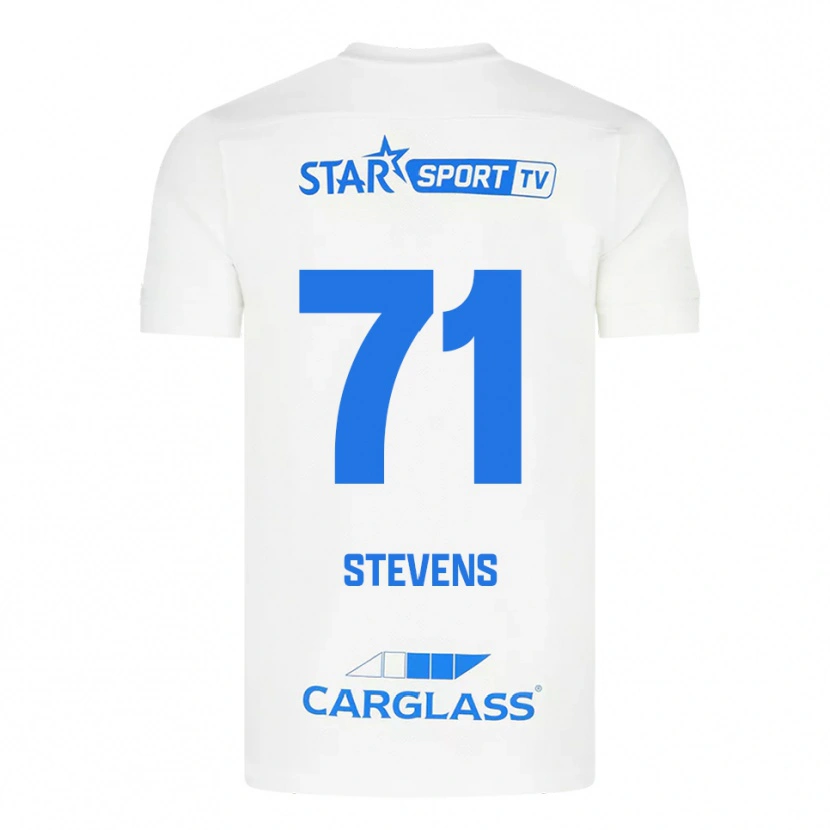 Danxen Herren Brent Stevens #71 Weiß Blau Auswärtstrikot Trikot 2025/26 T-Shirt Schweiz