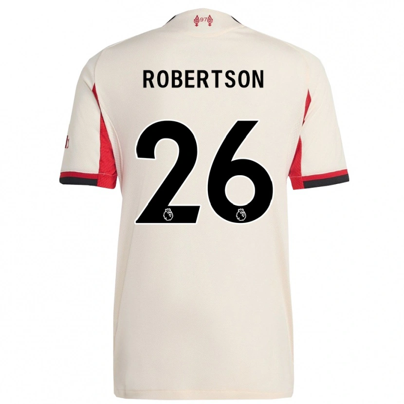 Danxen Herren Andrew Robertson #26 Weiß Schwarz Auswärtstrikot Trikot 2025/26 T-Shirt Schweiz
