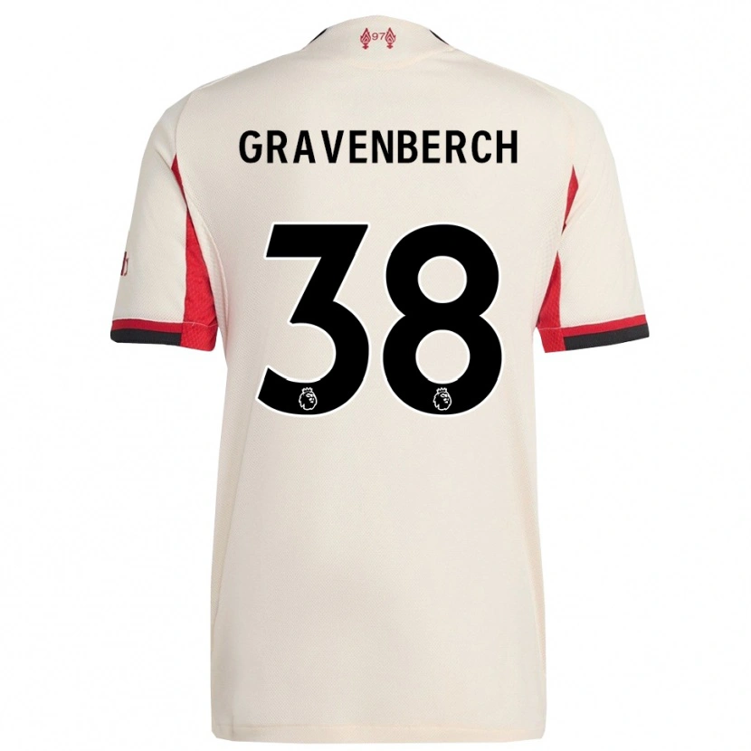 Danxen Herren Ryan Gravenberch #38 Weiß Schwarz Auswärtstrikot Trikot 2025/26 T-Shirt Schweiz