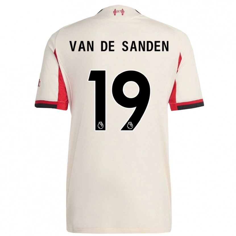 Danxen Herren Shanice Van De Sanden #19 Weiß Schwarz Auswärtstrikot Trikot 2025/26 T-Shirt Schweiz