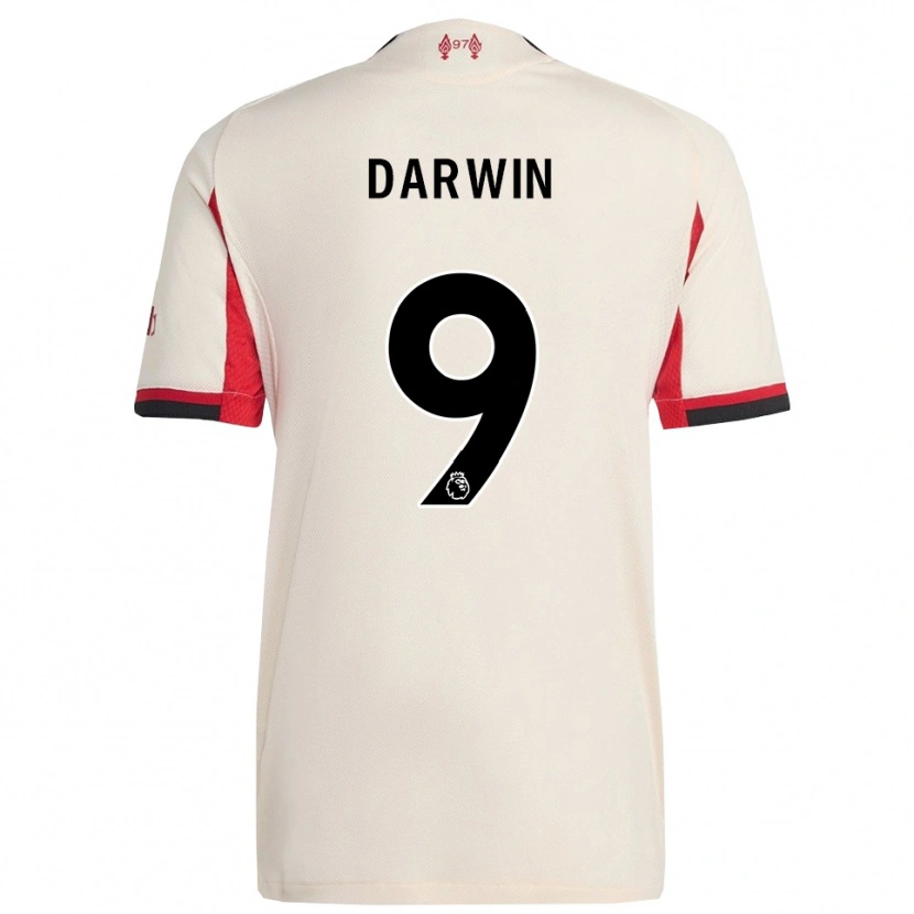 Danxen Herren Darwin Núñez #9 Weiß Schwarz Auswärtstrikot Trikot 2025/26 T-Shirt Schweiz