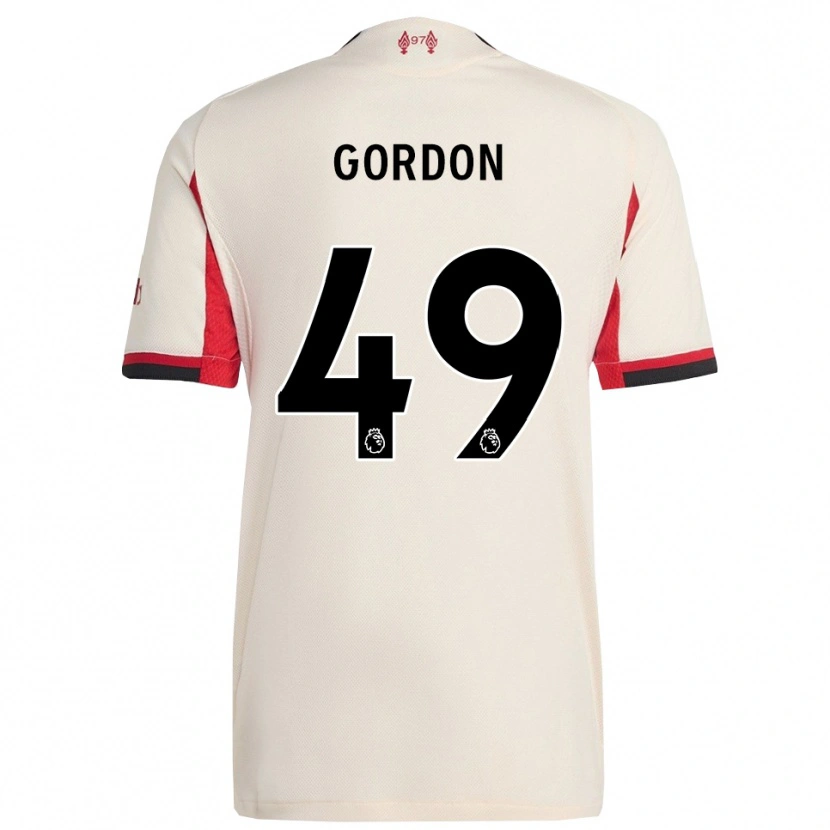 Danxen Herren Kaide Gordon #49 Weiß Schwarz Auswärtstrikot Trikot 2025/26 T-Shirt Schweiz