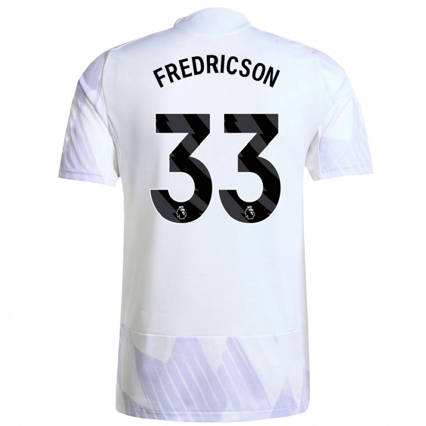 Danxen Herren Tyler Fredricson #33 Weiß Lila Lila Auswärtstrikot Trikot 2025/26 T-Shirt Schweiz