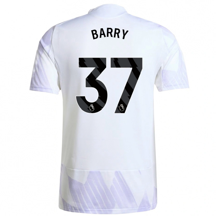 Danxen Herren Keira Barry #37 Weiß Lila Lila Auswärtstrikot Trikot 2025/26 T-Shirt Schweiz