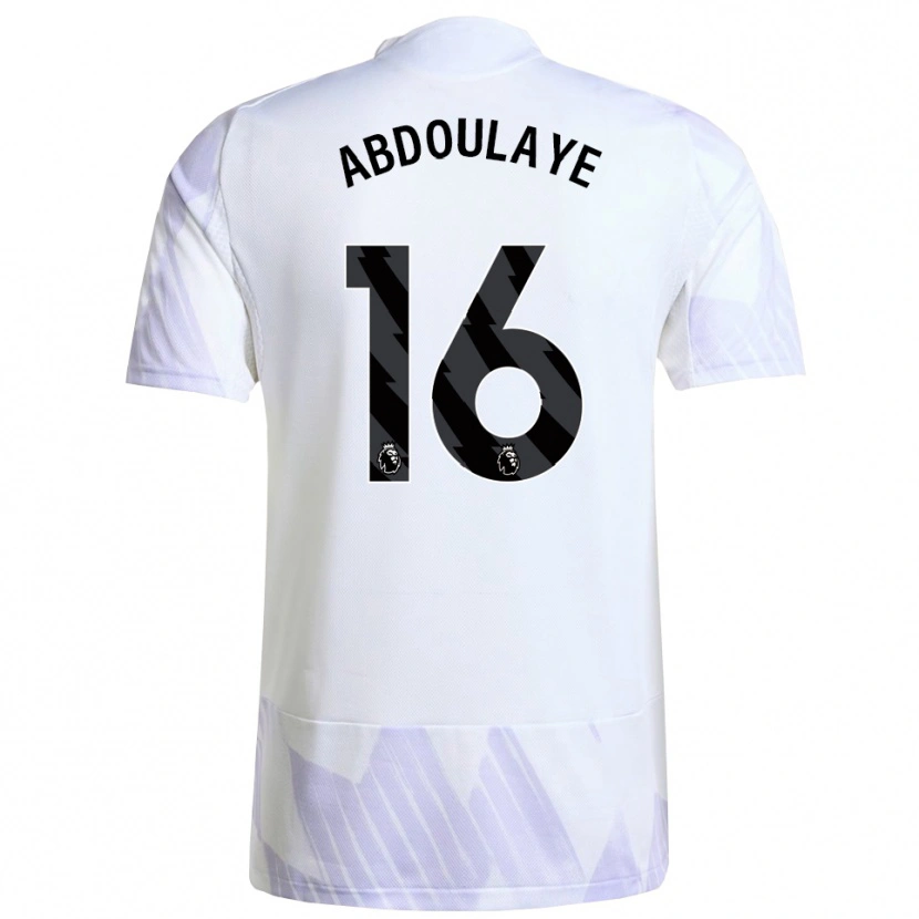 Danxen Herren Douka Abdoulaye #16 Weiß Lila Lila Auswärtstrikot Trikot 2025/26 T-Shirt Schweiz