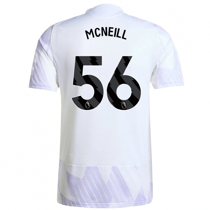 Danxen Herren Charlie Mcneill #56 Weiß Lila Lila Auswärtstrikot Trikot 2025/26 T-Shirt Schweiz
