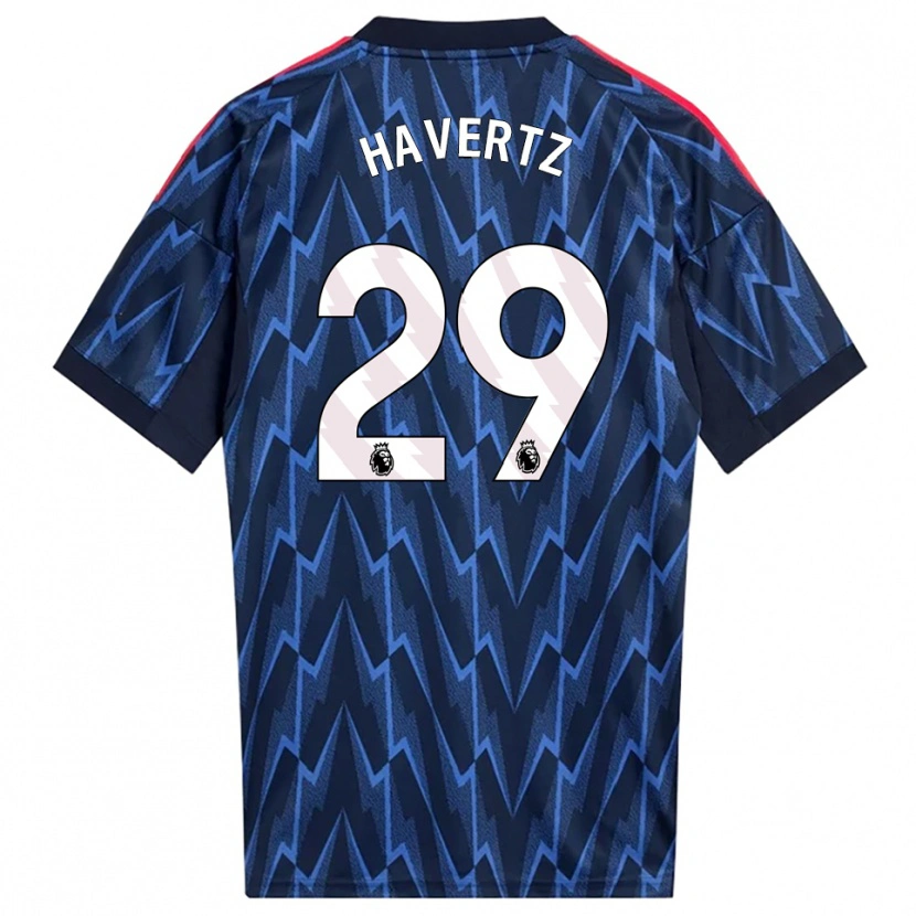 Danxen Herren Kai Havertz #29 Marine Rot Auswärtstrikot Trikot 2025/26 T-Shirt Schweiz