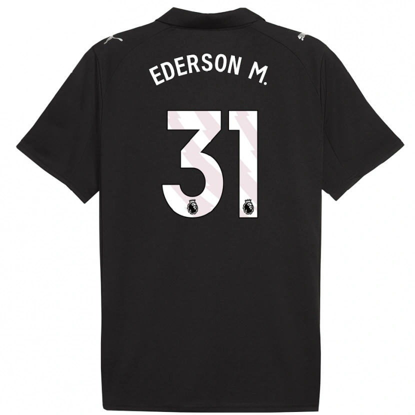 Danxen Herren Ederson #31 Schwarz Weiß Auswärtstrikot Trikot 2025/26 T-Shirt Schweiz