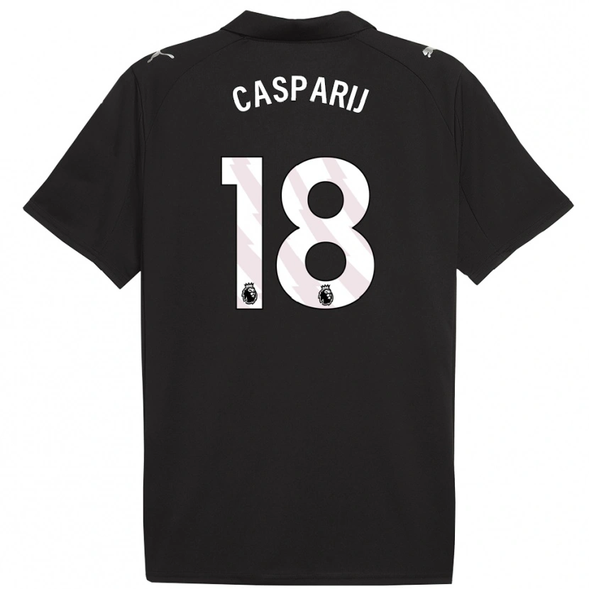 Danxen Herren Kerstin Casparij #18 Schwarz Weiß Auswärtstrikot Trikot 2025/26 T-Shirt Schweiz