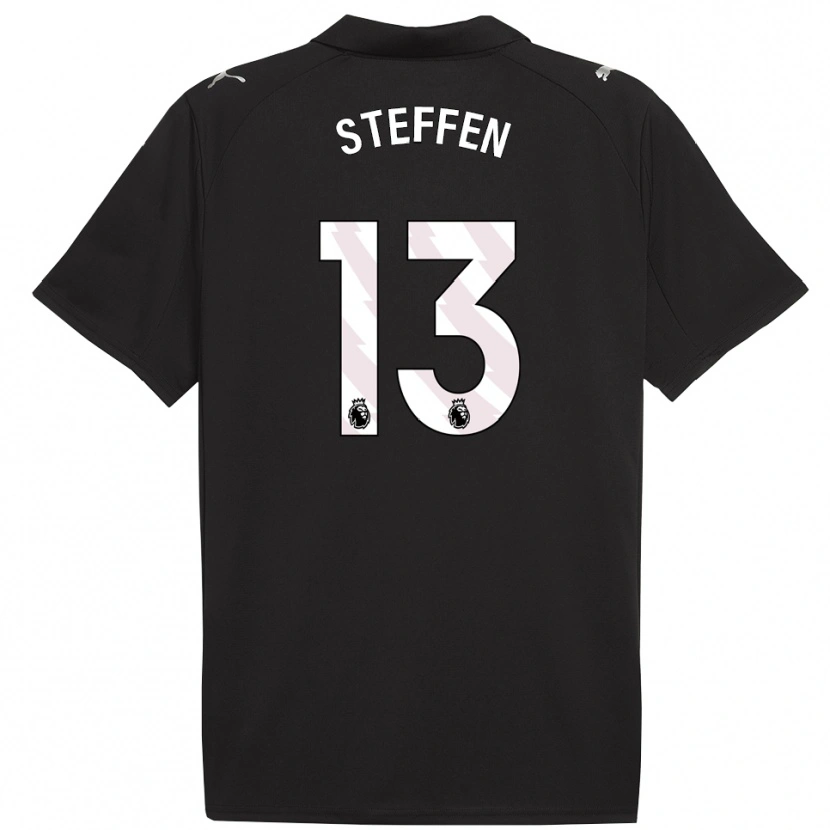 Danxen Herren Zack Steffen #13 Schwarz Weiß Auswärtstrikot Trikot 2025/26 T-Shirt Schweiz