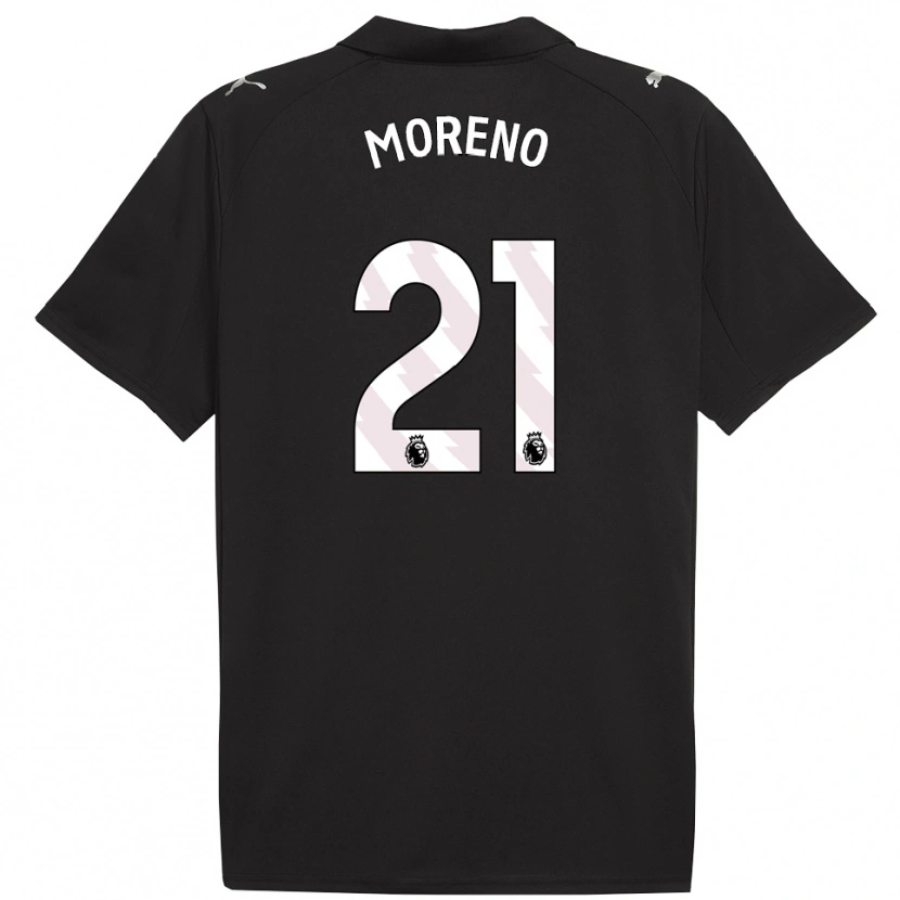 Danxen Herren Marlos Moreno #21 Schwarz Weiß Auswärtstrikot Trikot 2025/26 T-Shirt Schweiz