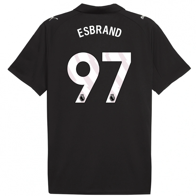 Danxen Herren Josh Wilson-Esbrand #97 Schwarz Weiß Auswärtstrikot Trikot 2025/26 T-Shirt Schweiz