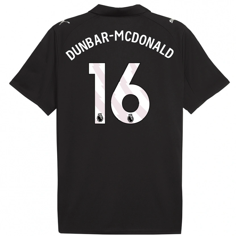 Danxen Herren Christian Dunbar-Mcdonald #16 Schwarz Weiß Auswärtstrikot Trikot 2025/26 T-Shirt Schweiz
