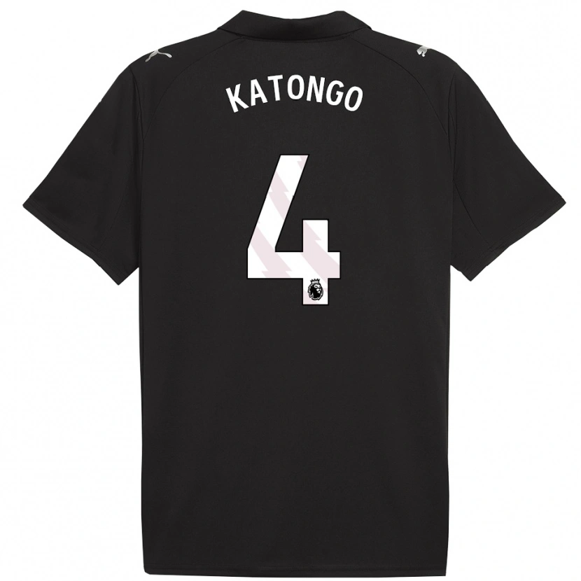 Danxen Herren Jadel Katongo #4 Schwarz Weiß Auswärtstrikot Trikot 2025/26 T-Shirt Schweiz